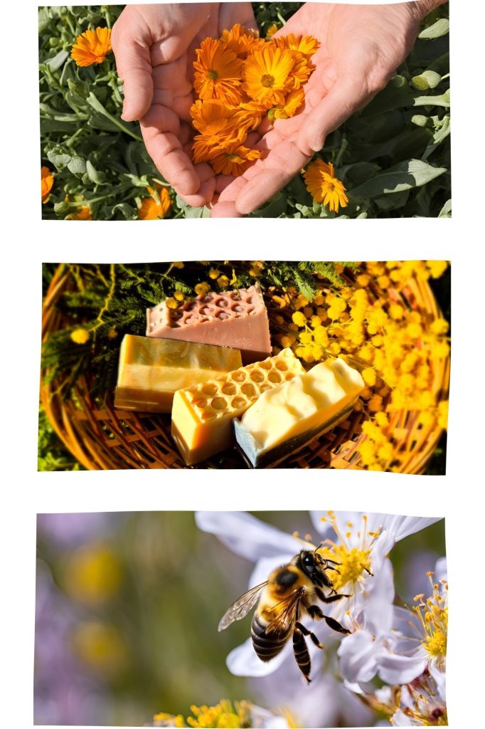 triptyque de printemps de la savonnerie comme un accord